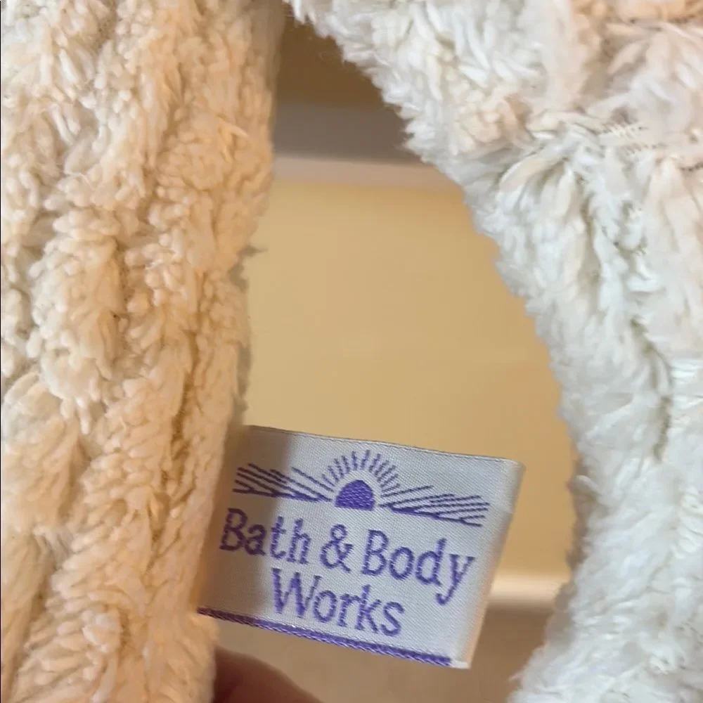 Bath & Body Works Cream and Purple Decor Accent
